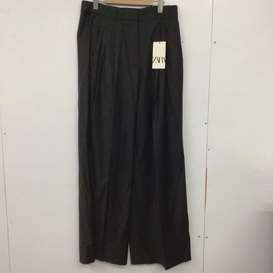 ザラ ZARA パンツ スラックス スラックスパンツ ワイドパンツ カジュアルパンツ タックパンツ L 無地 マルチカラー / マルチカラー /  メンズ USED 古着 中古 10140279