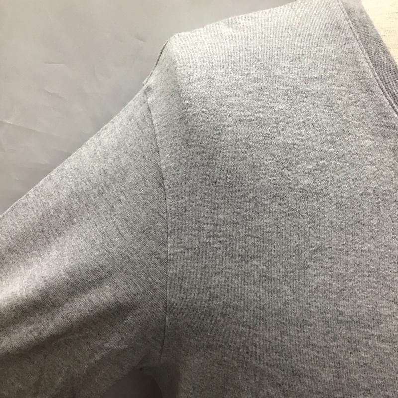 グラム glamb Tシャツ 七分袖 長袖カットソー クルーネックカットソー ロングスリーブカットソー プリントTシャツ 0 無地 灰 / グレー /  メンズ USED 古着 中古 10116203