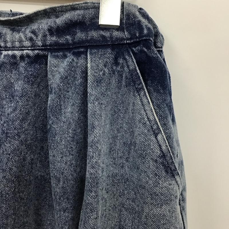 サマンサモスモス Samansa Mos2 パンツ デニム、ジーンズ デニムパンツ ストレートパンツ ワイドパンツ カジュアルパンツ FREE 無地 インディゴ / インディゴ /  レディース USED 古着 中古 10115183
