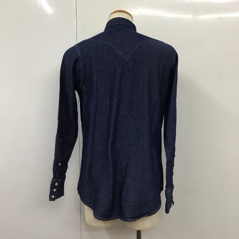 ロックマウント ランチウェア Rockmount Ranch Wear シャツ、ブラウス 長袖 デニムシャツ ウエスタンシャツ 無地 インディゴ / インディゴ /  メンズ USED 古着 中古 10115265
