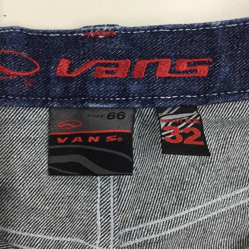 バンズ VANS パンツ デニム、ジーンズ デニムパンツ カーゴパンツ カジュアルパンツ ワイドパンツ 32インチ ロゴ、文字 インディゴ / インディゴ /  メンズ USED 古着 中古 10114103