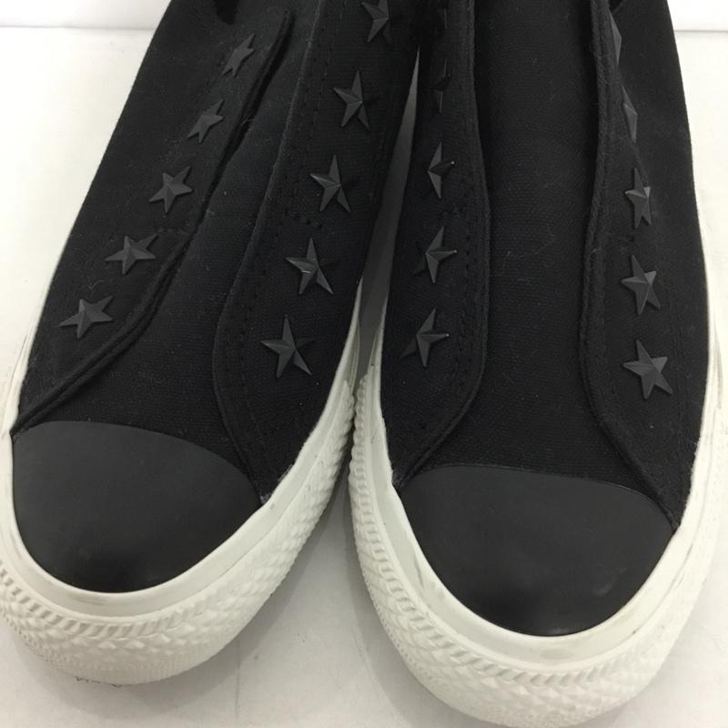 コンバース CONVERSE スニーカー スニーカー 1SC541 ALL STAR 100 STARSLIP OX 23cm スタッズ 23.0cm ロゴ、文字 黒 / ブラック /  レディース USED 古着 中古 10130519