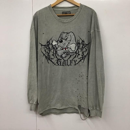 ガルフィー GALFY Tシャツ 長袖 XL キャラクター 灰 / グレー /  メンズ USED 古着 中古 10130892