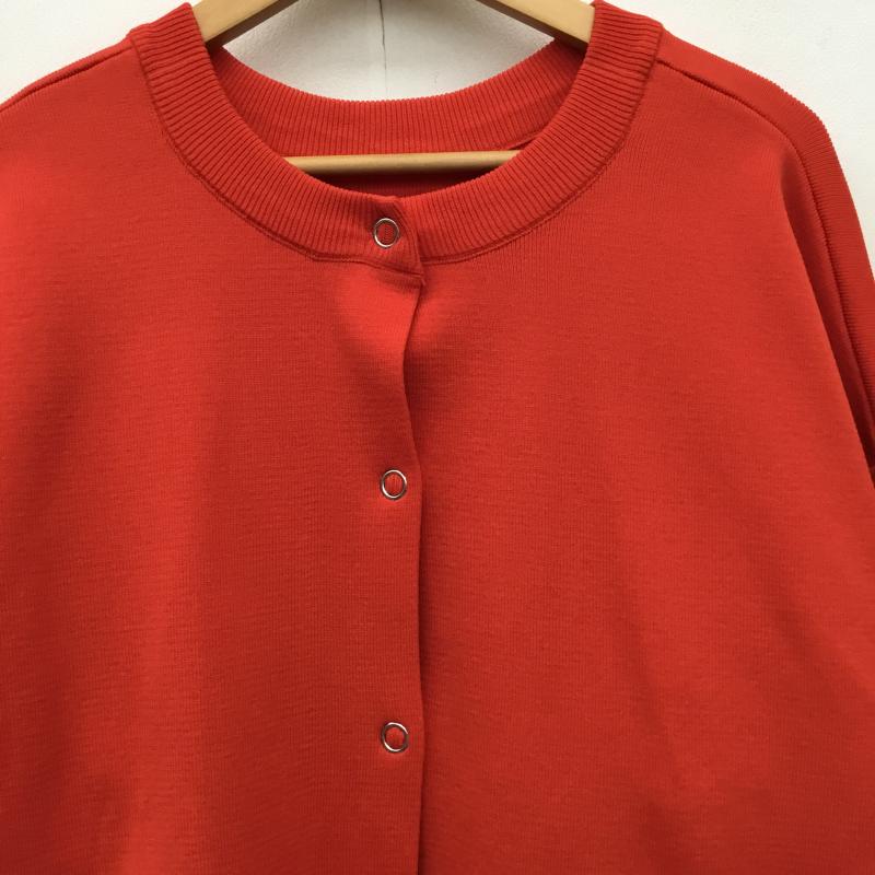 ディスコート Discoat カーディガン 長袖 FREE 無地 橙 / オレンジ /  レディース USED 古着 中古 10141832