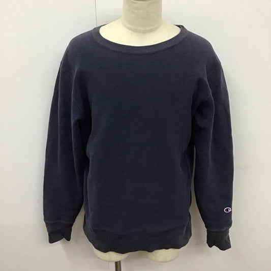 チャンピオン Champion トレーナー 長袖 長袖 XL 無地 紺 / ネイビー /  メンズ USED 古着 中古 10123818