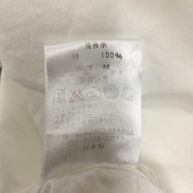 ワコマリア WACKO MARIA シャツ、ブラウス 長袖 長袖シャツ カラーシャツ ポケットシャツ 長袖カットソー ボタンダウンシャツ M プリント 白 / ホワイト /  メンズ USED 古着 中古 10117525