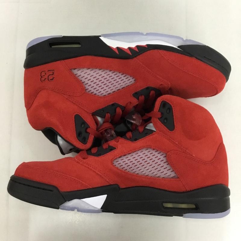 ナイキ NIKE スニーカー スニーカー DD0587 600 AIR JORDAN 5 RETRO 28.5cm 箱有 28.5cm ワンポイント 赤 / レッド / X 黒 / ブラック / X 透明 / クリア /  メンズ USED 古着 中古 10131578
