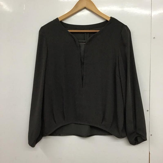 ユナイテッドアローズグリーンレーベルリラクシング UNITED ARROWS green label relaxing シャツ、ブラウス 七分袖 3511-167-1218 無地 灰 / グレー /  レディース USED 古着 中古 10150150