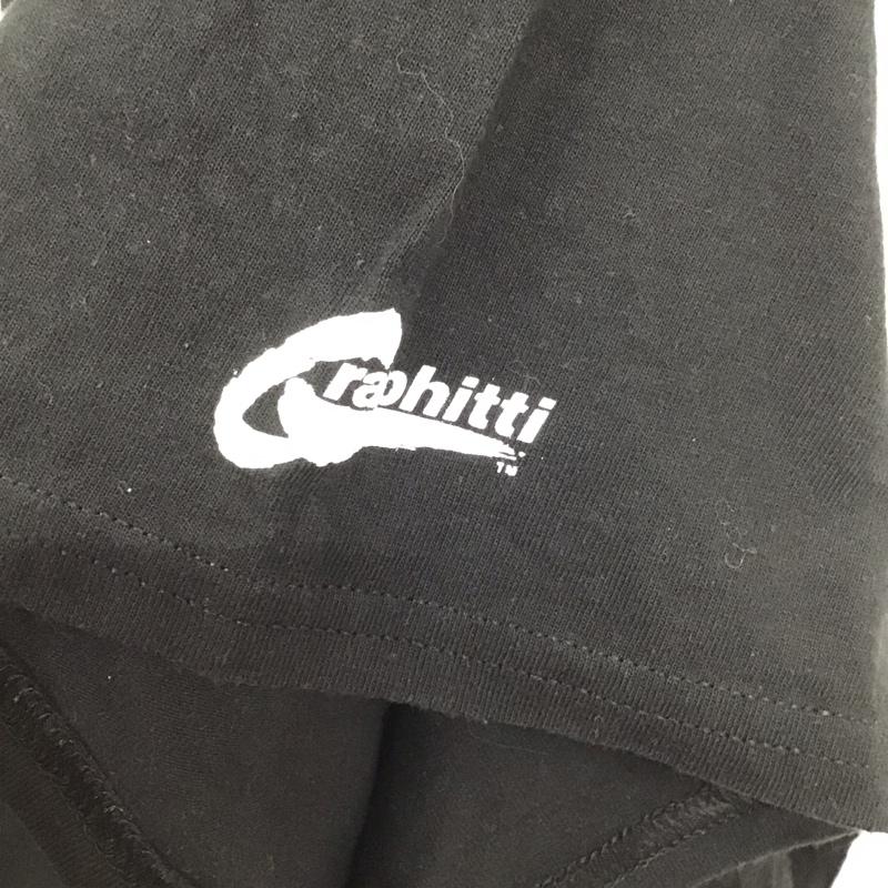 古着 USED Tシャツ 半袖 半袖カットソー プリントTシャツ クルーネックカットソー XXL ロゴ、文字 黒 / ブラック /  メンズ USED 古着 中古 10130119