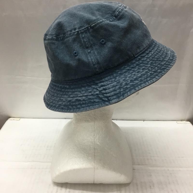 ステューシー STUSSY 帽子 ハット コットン バケットハット バケハ ロゴ、文字 水色 / ライトブルー /  メンズ USED 古着 中古 10109222