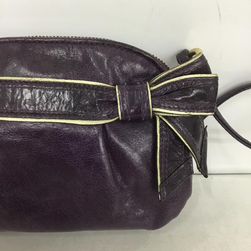 コーチ COACH ショルダーバッグ ショルダーバッグ 46334 ポシェット リボン 無地 紫 / パープル /  レディース USED 古着 中古 10133305