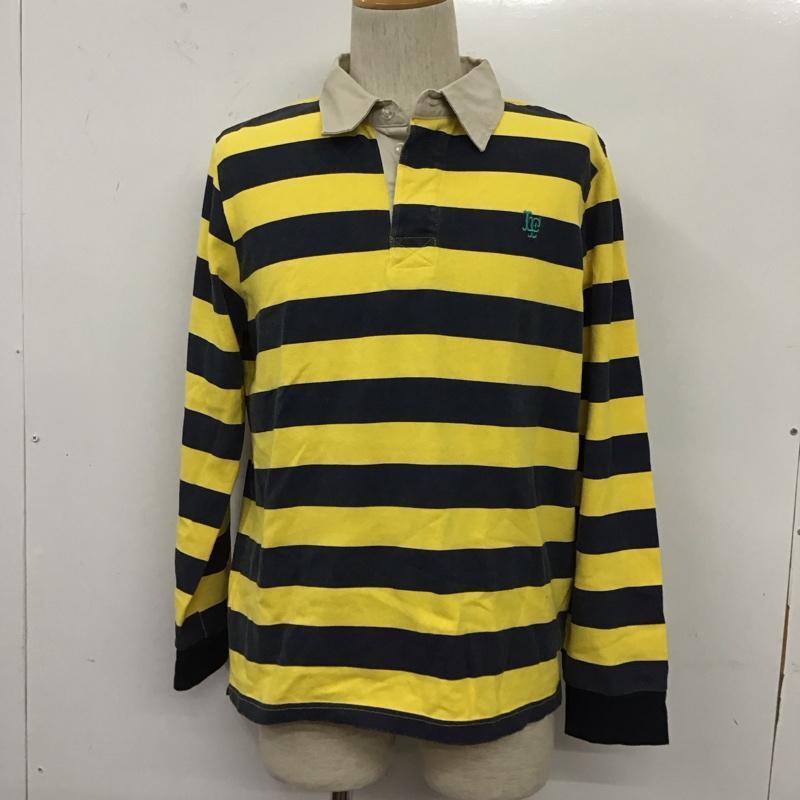 ラファイエット Lafayette カットソー 長袖 ls200301 ラガーシャツ 長袖カットソー カラーシャツ M ボーダー柄 白 / ホワイト / X 黄 / イエロー / X 紺 / ネイビー /  メンズ USED 古着 中古 10109573