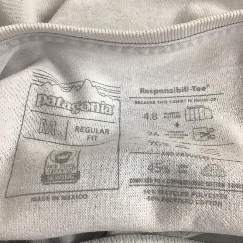 パタゴニア patagonia Tシャツ 半袖 38504sp20 バックプリントTシャツ 半袖カットソー M ロゴ、文字 白 / ホワイト /  メンズ USED 古着 中古 10150386