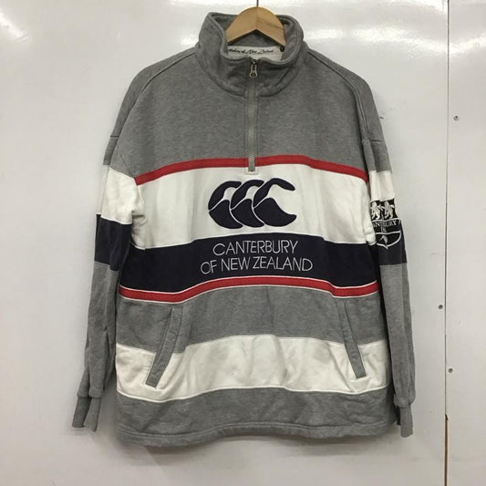 カンタベリー CANTERBURY トレーナー 長袖 長袖トレーナー スウェット スタンドネック プルオーバー M ロゴ、文字 白 / ホワイト / X 灰 / グレー / X 紺 / ネイビー / X 赤 / レッド /  メンズ USED 古着 中古 10144781