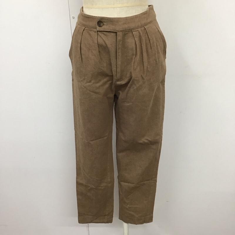 センスオブプレイスバイアーバンリサーチ SENSE OF PLACE by URBAN RESEARCH ボトムス ボトムス AA05-24A102 リネンワークテーパードパンツ S 無地 茶 / ブラウン /  レディース USED 古着 中古 10110894