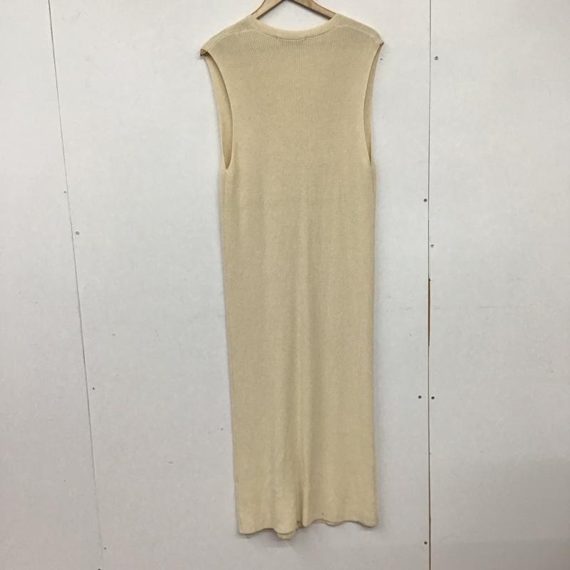 ザラ ZARA ベスト ベスト ロングベスト ノースリーブニットベスト S 無地 オフホワイト / オフホワイト /  レディース USED 古着 中古 10134328