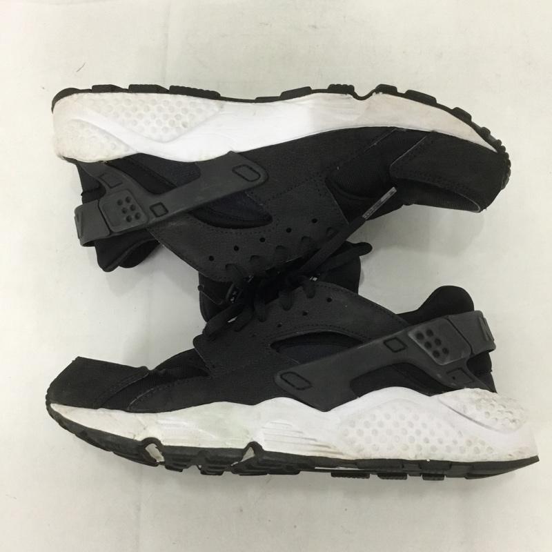 ナイキ NIKE スニーカー スニーカー 634835-006 WMNS AIR HUARACHE RUN エアハラチ 24.5cm 24.5cm ロゴ、文字 黒 / ブラック / X 白 / ホワイト /  レディース USED 古着 中古 10133896