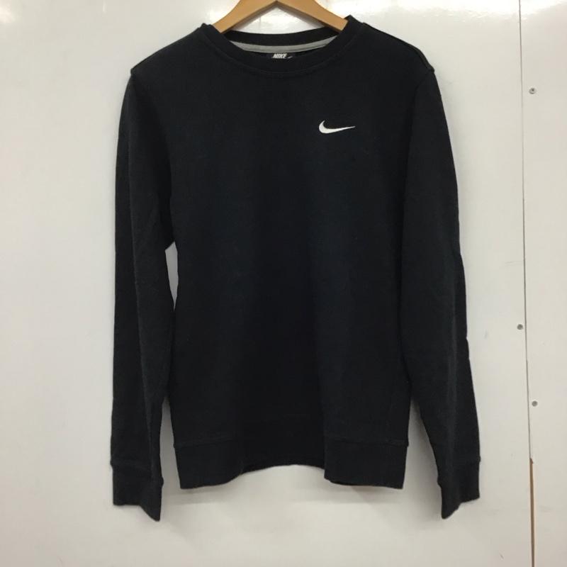 ナイキ NIKE トレーナー 長袖 aa3178-010 長袖トレーナー スウェット クルーネック S ロゴ、文字 黒 / ブラック /  メンズ USED 古着 中古 10137232