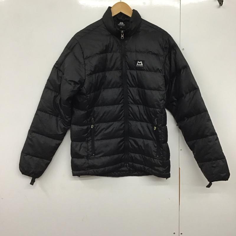マウンテンイクイップメント MOUNTAIN EQUIPMENT ジャケット、上着 ジャンパー、ブルゾン ジップアップジャケット ダウンジャケット アウター スタンドカラー M ロゴ、文字 黒 / ブラック /  メンズ USED 古着 中古 10140897