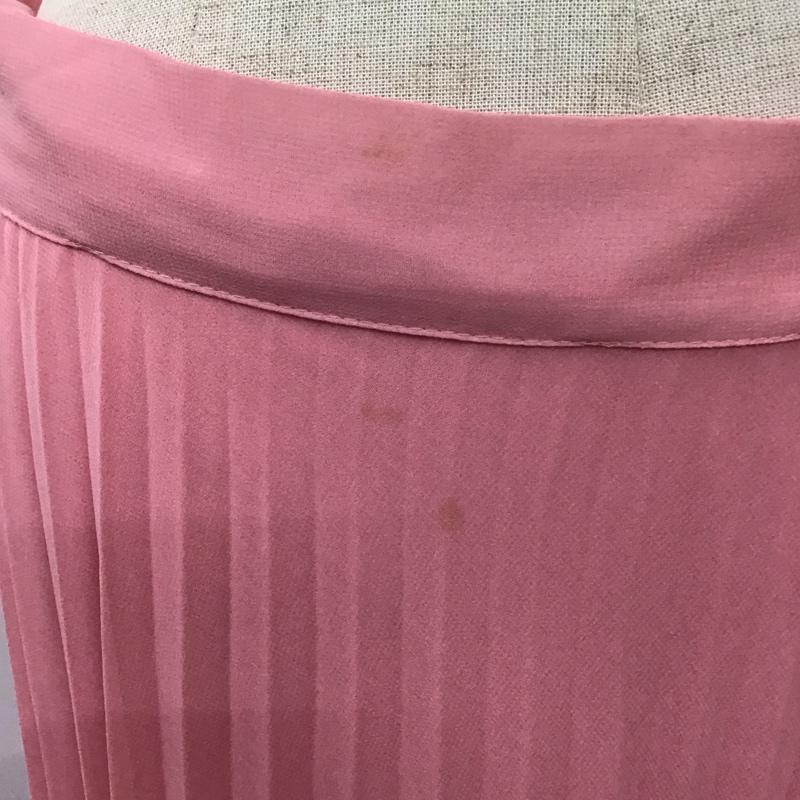 ザラ ZARA スカート ロングスカート 3564 084 626 プリーツ M 無地 桃 / ピンク /  レディース USED 古着 中古 10113506