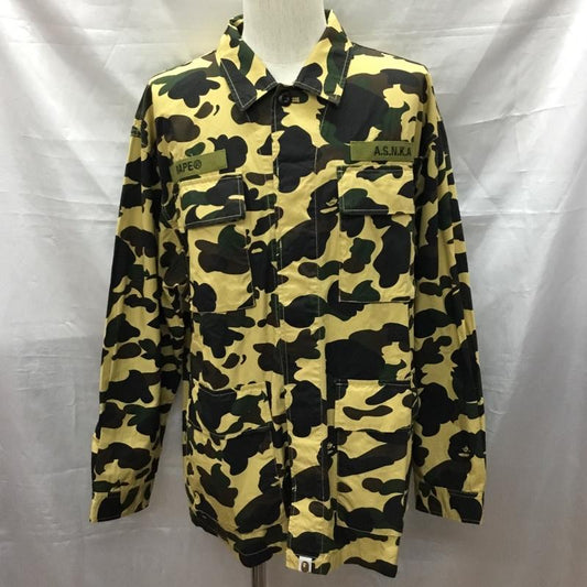 アベイシングエイプ A BATHING APE ジャケット、上着 ジャケット、ブレザー 001SHK301012M 1ST CAMO MILITARY SHIRT シャツジャケット L 総柄 マルチカラー / マルチカラー /  メンズ USED 古着 中古 10117077