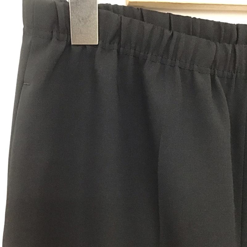ユナイテッドアローズアンドサンズ UNITED ARROWS & SONS パンツ スラックス スラックスパンツ ワイドパンツ カジュアルパンツ M 無地 黒 / ブラック /  レディース USED 古着 中古 10147206