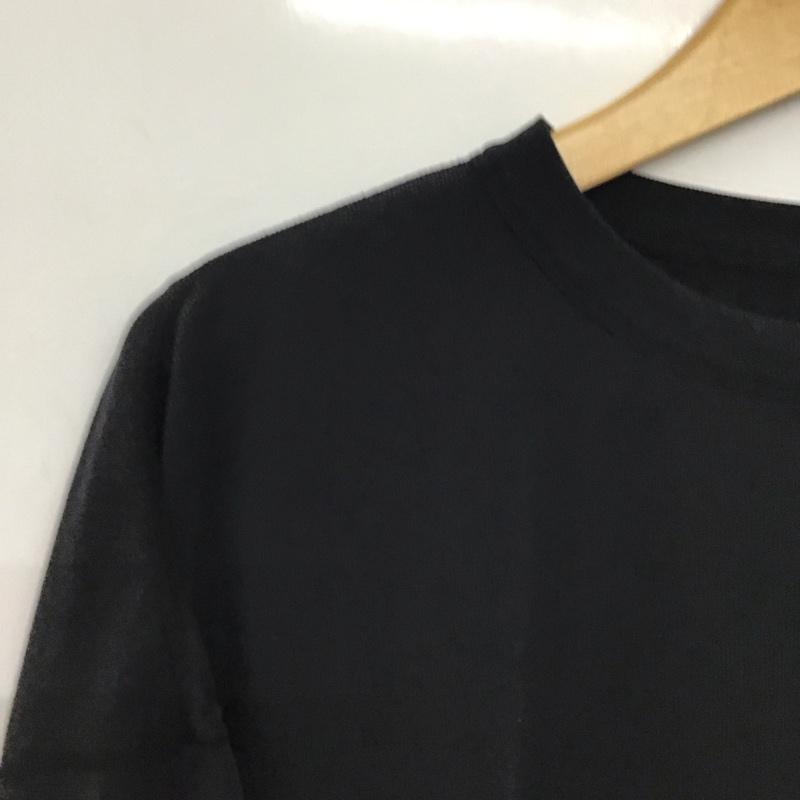 ヨーコサカモト YOKO SAKAMOTO Tシャツ 半袖 半袖カットソー プリントTシャツ クルーネックカットソー 無地 黒 / ブラック /  メンズ USED 古着 中古 10150891