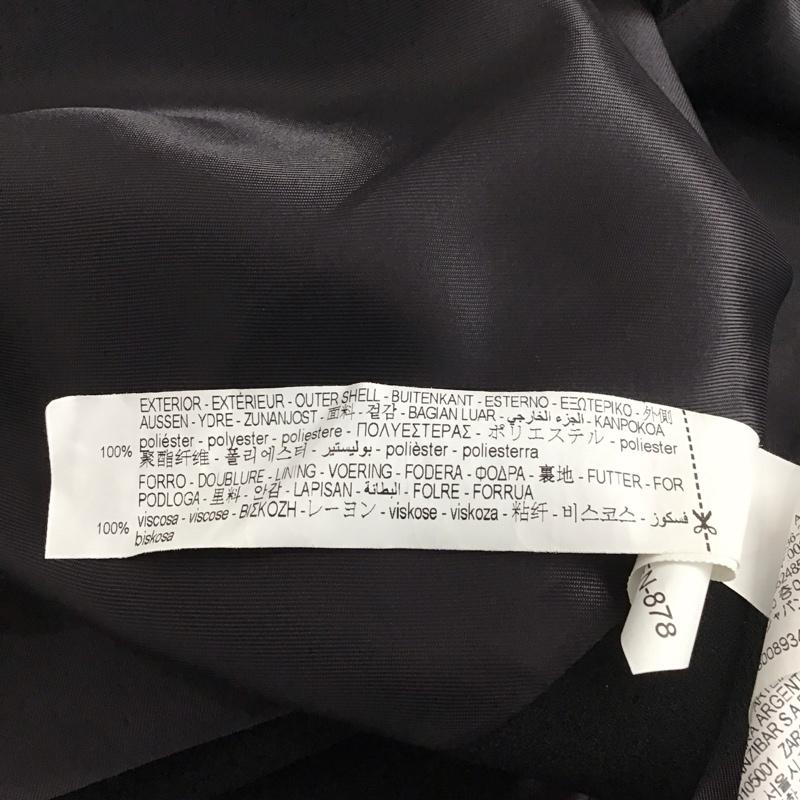 ザラ ZARA ベスト ベスト オーバーサイズベスト ノースリーブカットソー 前ボタン L 無地 黒 / ブラック /  レディース USED 古着 中古 10136750