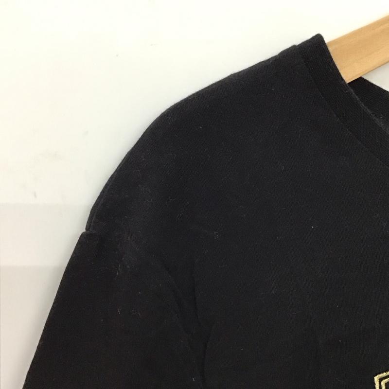 ザラ ZARA Tシャツ 半袖 半袖カットソー プリントTシャツ クルーネックカットソー S ロゴ、文字 黒 / ブラック /  メンズ USED 古着 中古 10150905