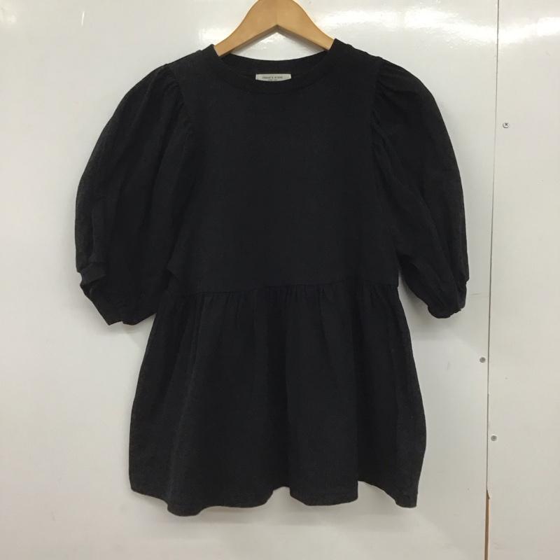フリークスストア FREAK S STORE カットソー 半袖 FREE 無地 黒 / ブラック /  レディース USED 古着 中古 10147786