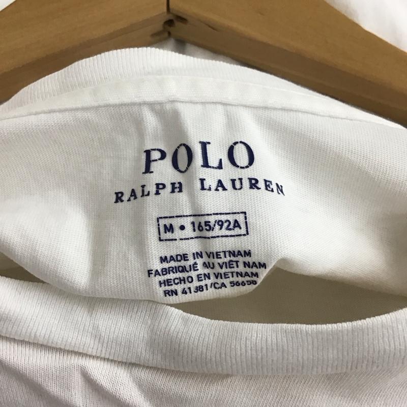 ポロラルフローレン POLO RALPH LAUREN Tシャツ 半袖 M ロゴ、文字 白 / ホワイト /  レディース USED 古着 中古 10150803