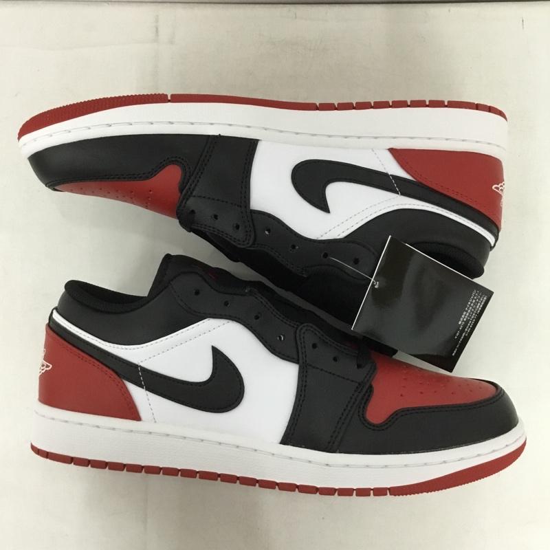 ナイキ NIKE スニーカー スニーカー 553558-161 AIR JORDAN 1 LOW 28.5cm 箱有 28.5cm ロゴ、文字 白 / ホワイト / X 黒 / ブラック / X 赤 / レッド /  メンズ USED 古着 中古 10150957