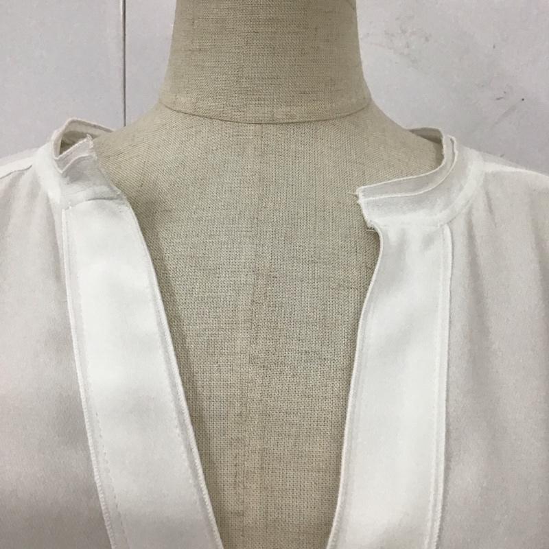 ザラ ZARA カットソー 長袖 7696 381 251 スキッパー S 無地 白 / ホワイト /  レディース USED 古着 中古 10113485