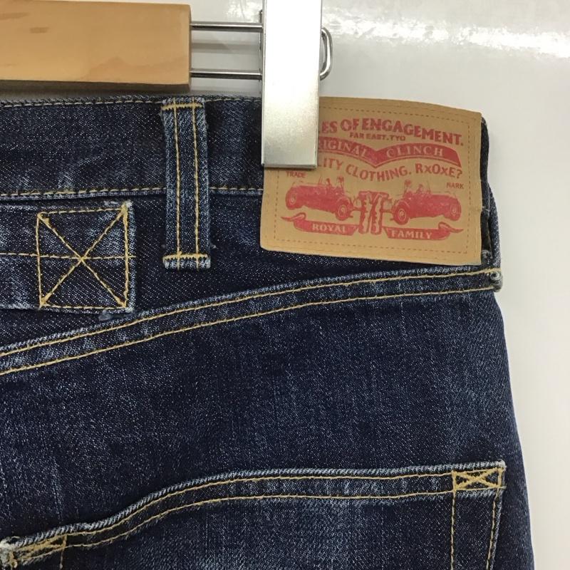 エンゲージメント ENGAGEMENT パンツ デニム、ジーンズ デニムパンツ ストレートパンツ ワイドパンツ カジュアルパンツ L 無地 インディゴ / インディゴ /  メンズ USED 古着 中古 10109155