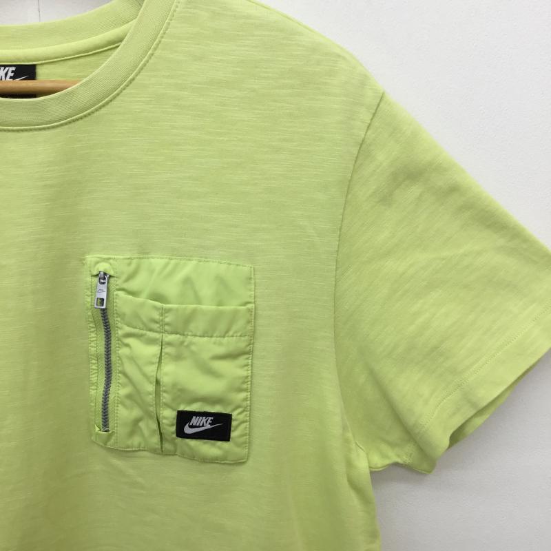 ナイキ NIKE カットソー 半袖 DD1120-352 NIKE ポケット スラブ Tシャツ L 無地 黄緑 / イエローグリーン /  メンズ USED 古着 中古 10148472
