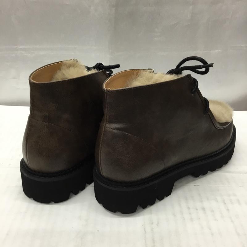 マウジー MOUSSY ブーツ ショートブーツ 010EAK52-5990 FAUX FUR TYROLEAN SHOES ファー 箱有 S 無地 茶 / ブラウン /  レディース USED 古着 中古 10108218