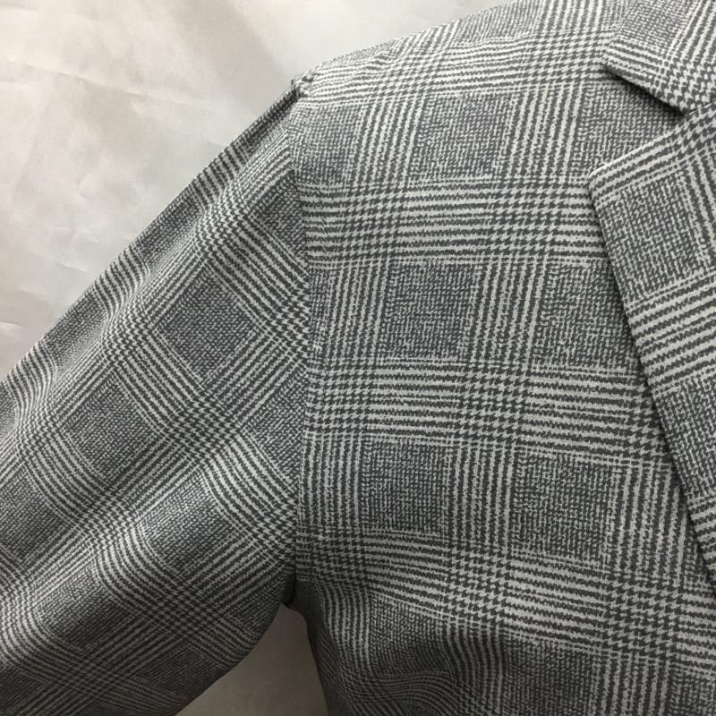 グリーンレーベルリラクシング green label relaxing ジャケット、上着 ジャケット、ブレザー 3222-199-2478 チェックジャケット サマージャケット S チェック 灰 / グレー /  メンズ USED 古着 中古 10120126