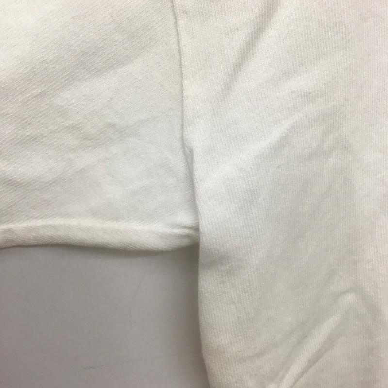 ブルーブルー BLUE BLUE Tシャツ 半袖 半袖カットソー プリントTシャツ クルーネックカットソー L ロゴ、文字 白 / ホワイト /  メンズ USED 古着 中古 10132186