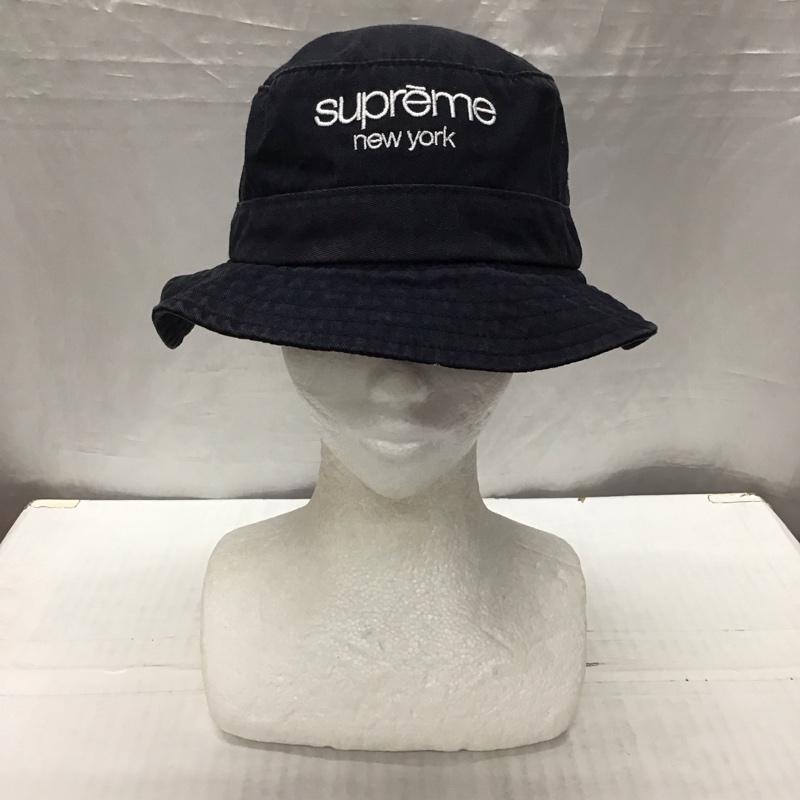シュプリーム Supreme 帽子 ハット バケットハット ロゴ、文字 紺 / ネイビー /  メンズ USED 古着 中古 10120891