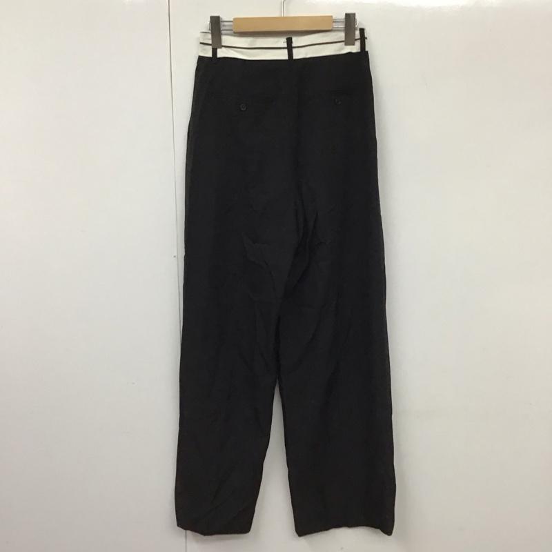 ケービーエフ KBF パンツ スラックス KB37-24V340 マーベルトデザインパンツ 38 無地 黒 / ブラック /  レディース USED 古着 中古 10130343