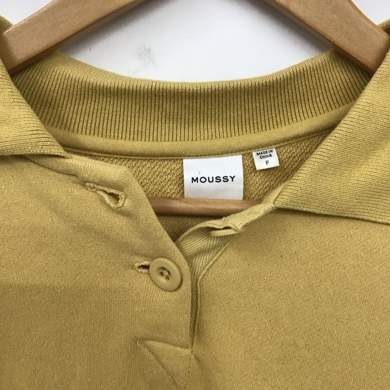 マウジー MOUSSY トレーナー 長袖 010eaq90-5460 FREE 無地 黄 / イエロー /  レディース USED 古着 中古 10120171