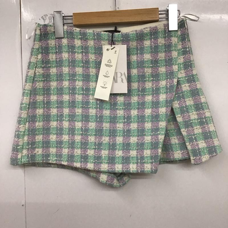 ザラ ZARA パンツ ショートパンツ S チェック マルチカラー / マルチカラー /  レディース USED 古着 中古 10129300