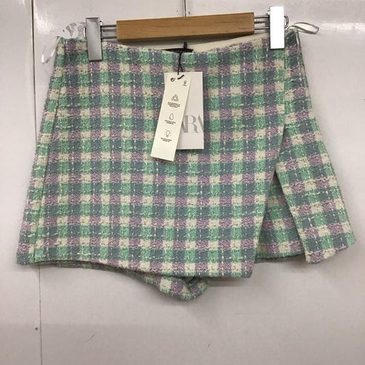 ザラ ZARA パンツ ショートパンツ S チェック マルチカラー / マルチカラー /  レディース USED 古着 中古 10129300