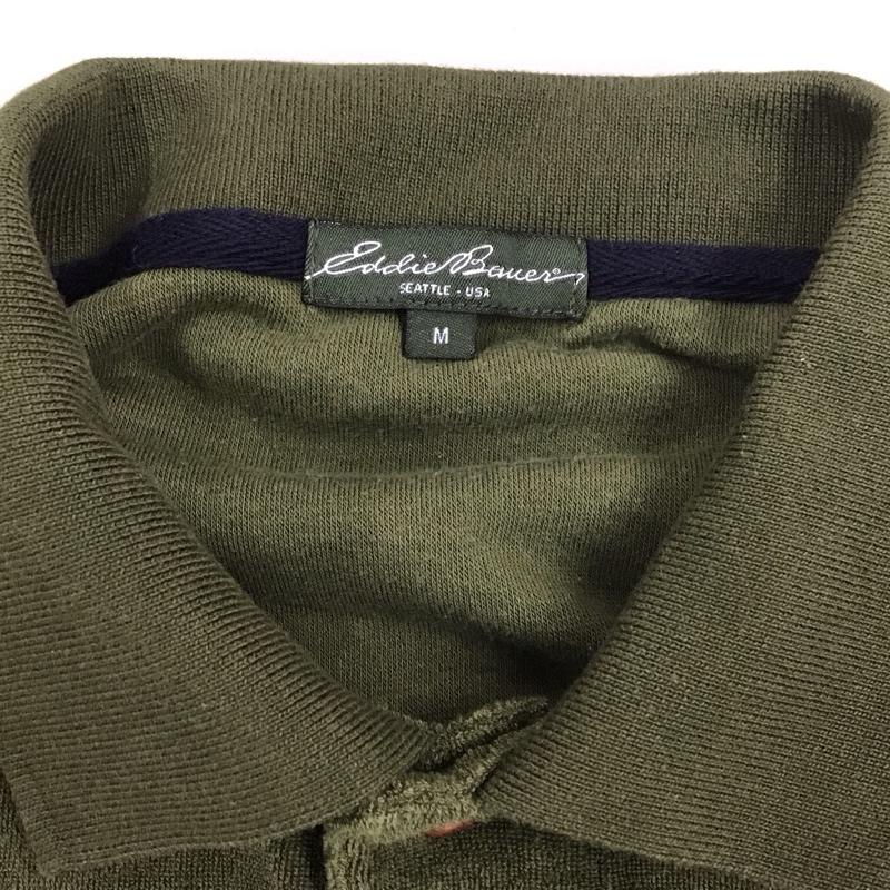 エディーバウアー Eddie Bauer ポロシャツ 半袖 半袖ポロシャツ カラーシャツ 半袖カットソー M ロゴ、文字 マルチカラー / マルチカラー /  メンズ USED 古着 中古 10113225