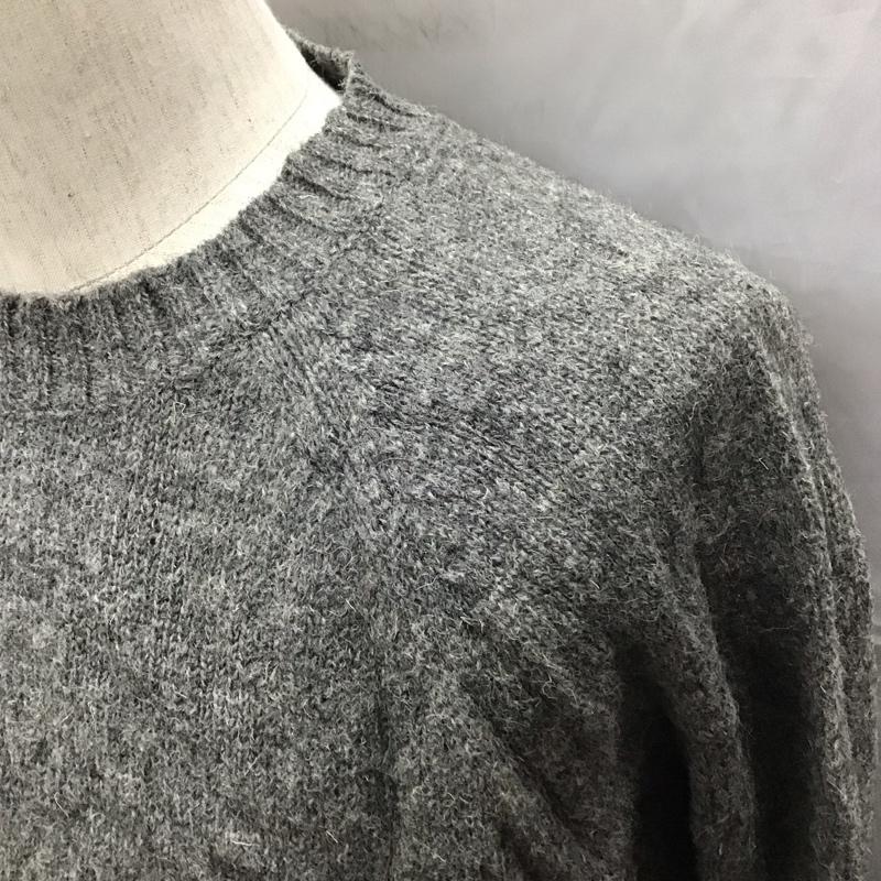 エルエルビーン L.L.Bean ニット、セーター 長袖 長袖ニットカットソー ニット セーター クルーネックニット M 無地 灰 / グレー /  メンズ USED 古着 中古 10110749