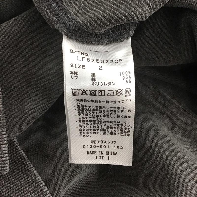 ローリーズファーム LOWRYS FARM カットソー 半袖 半袖カットソー 無地Tシャツ クルーネックカットソー スウェットカットソー 2 無地 黒 / ブラック /  レディース USED 古着 中古 10138798