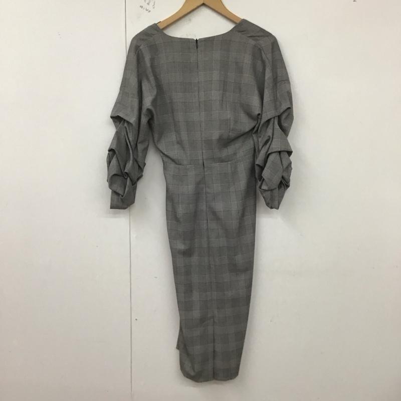 ザラウーマン ZARA WOMAN ワンピース ひざ丈スカート XS チェック マルチカラー / マルチカラー /  レディース USED 古着 中古 10129438