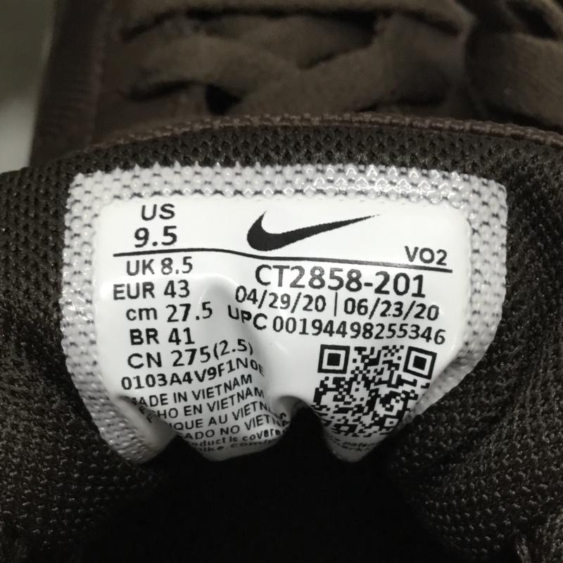 ナイキ NIKE スニーカー スニーカー CT2858 201 AIR FORCE 1 GTX GORE-TEX 27.5cm 箱有 27.5cm ロゴ、文字 ダークブラウン / ダークブラウン /  メンズ USED 古着 中古 10111976