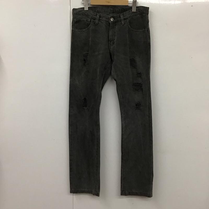 ルードギャラリー RUDE GALLERY パンツ デニム、ジーンズ デニムパンツ スリムパンツ ジーンズ 32インチ 無地 黒 / ブラック /  メンズ USED 古着 中古 10117842