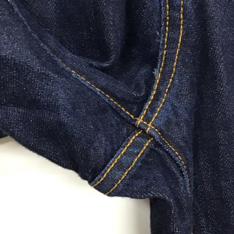ジーナシス JEANASIS パンツ デニム、ジーンズ JS050084AA カットオフ コットン リネン M 無地 インディゴ / インディゴ /  レディース USED 古着 中古 10117733